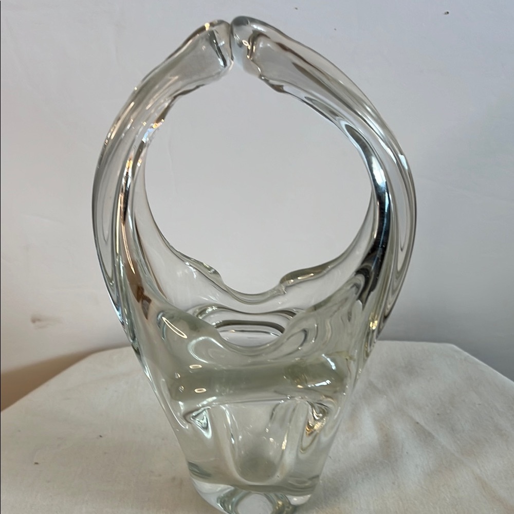 Elegant Clear Glass Sculpture